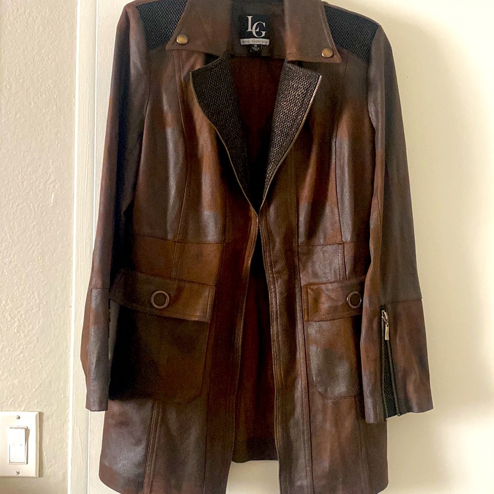 Lena Gabrielle Brown Jacket Size 10. New Without Tags